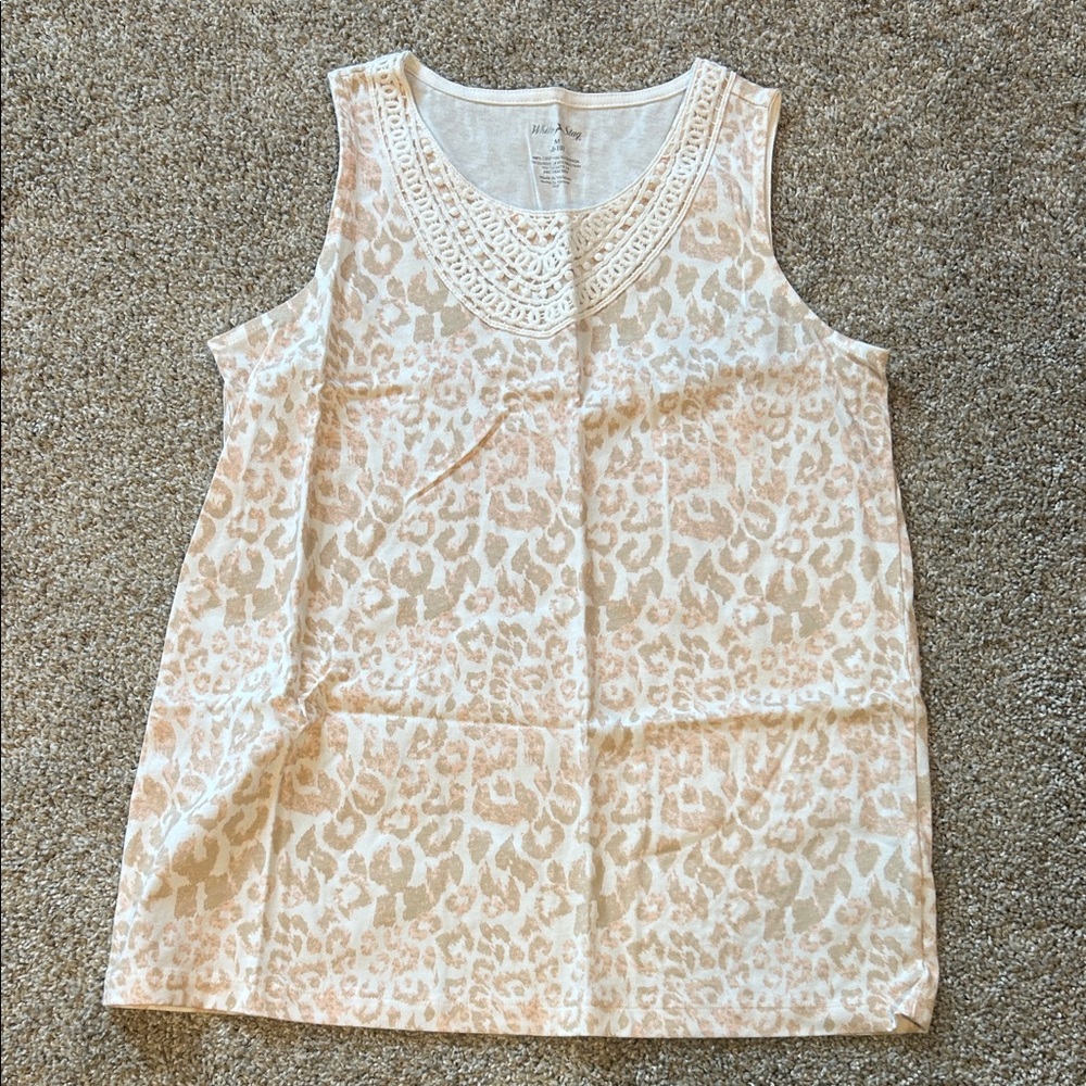 White Stag Cream Sleeveless Top